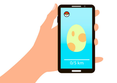 Pokemon Go on a mobile