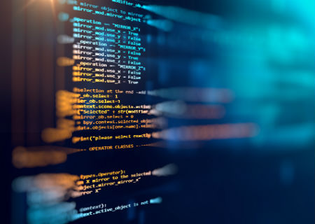 Code on a computer screen