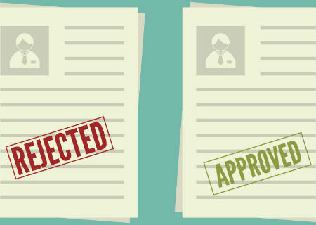 Rejected and approved claims letters