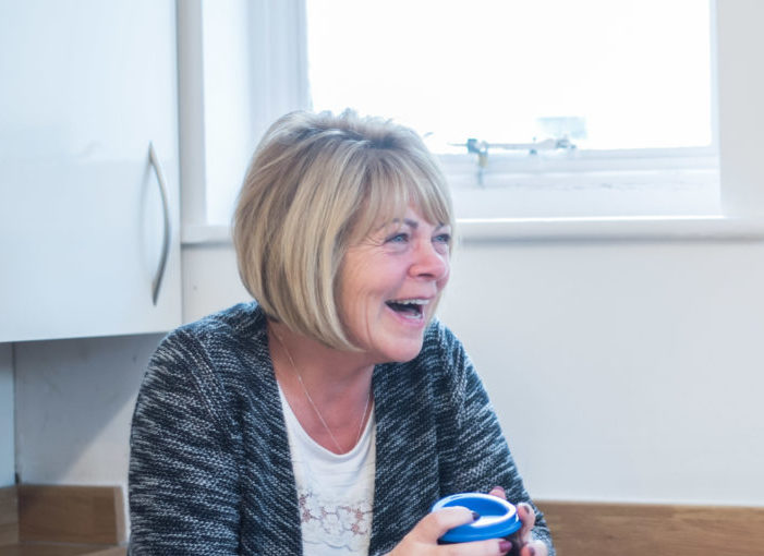 Linda Parker with Jason McGarry