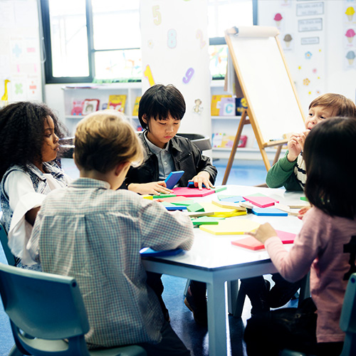 Children at a nursery