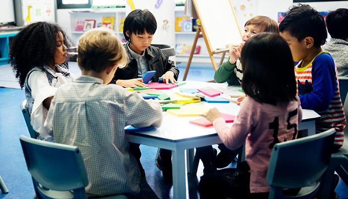 Children at a nursery