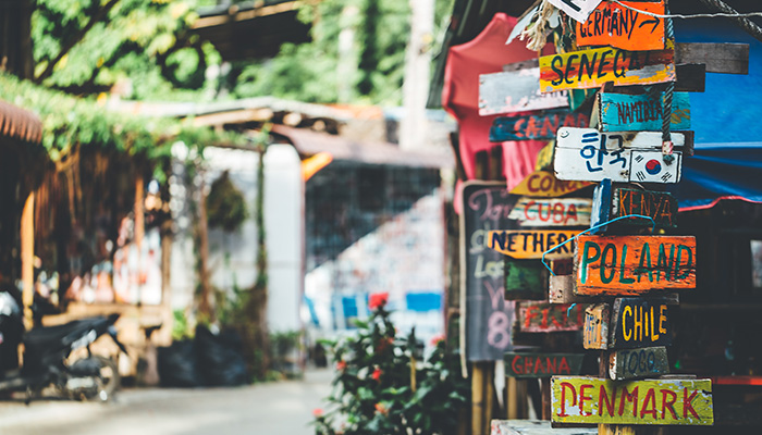 Signs pointing to many countries